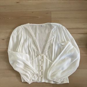 Aritzia, romance me blouse, size S